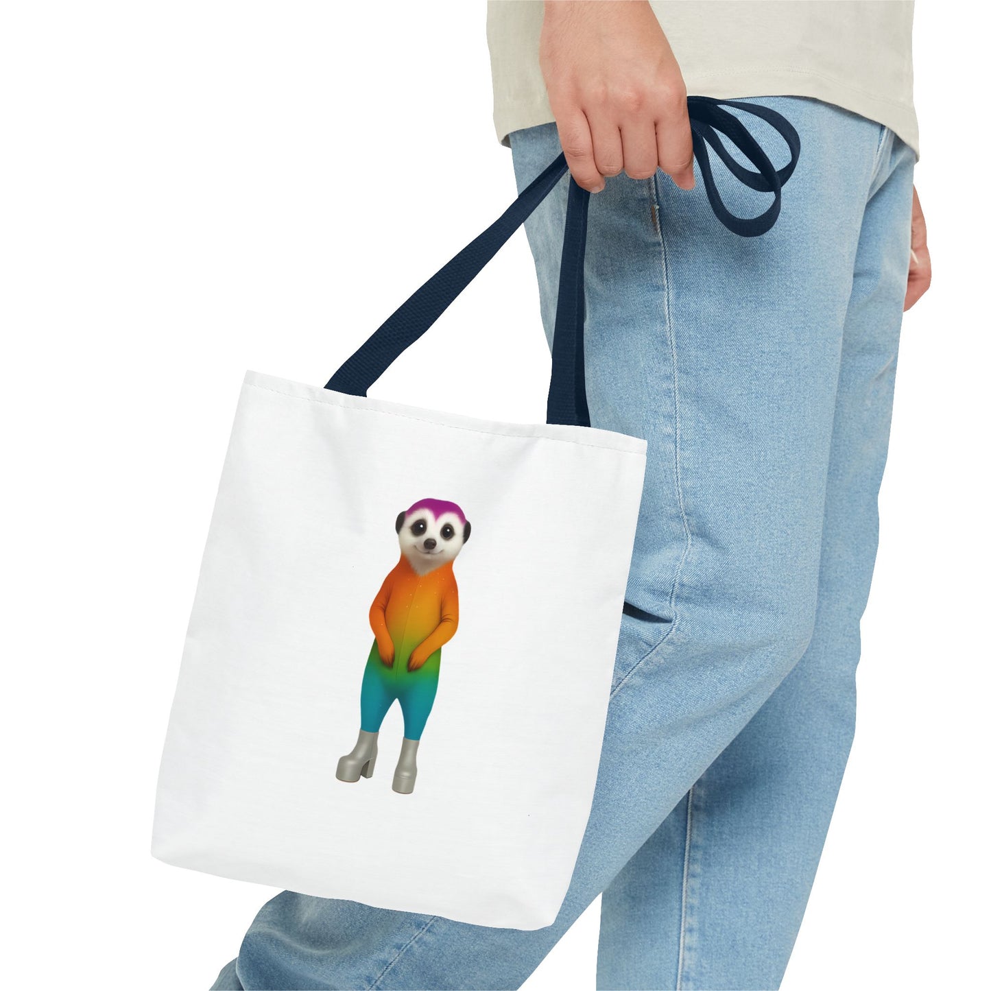 OG Rainbow Meerkat Tote Bag