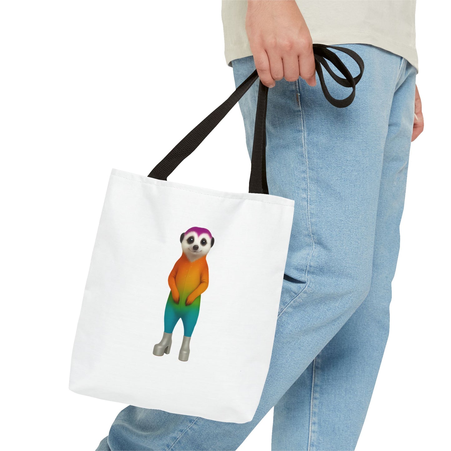 OG Rainbow Meerkat Tote Bag