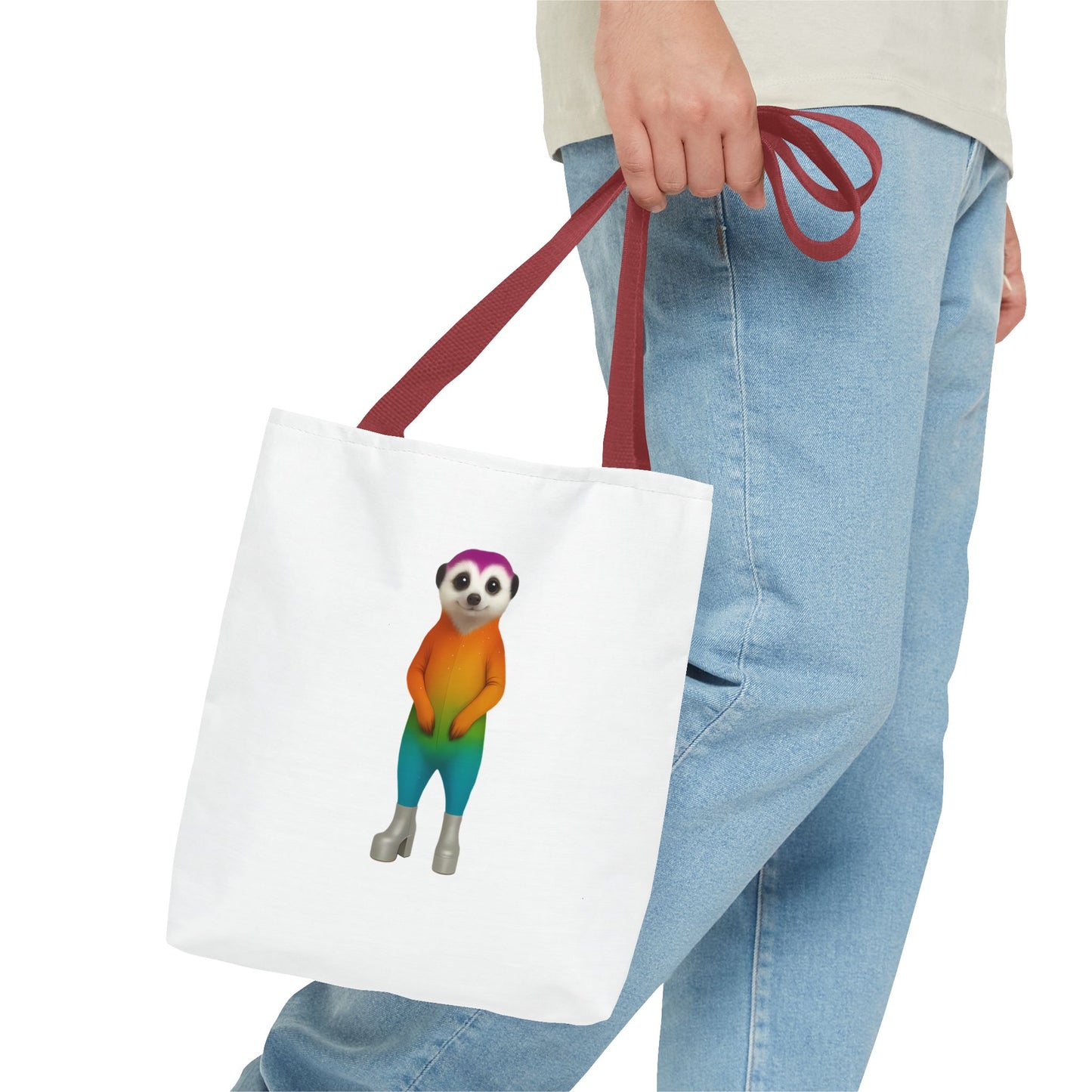 OG Rainbow Meerkat Tote Bag