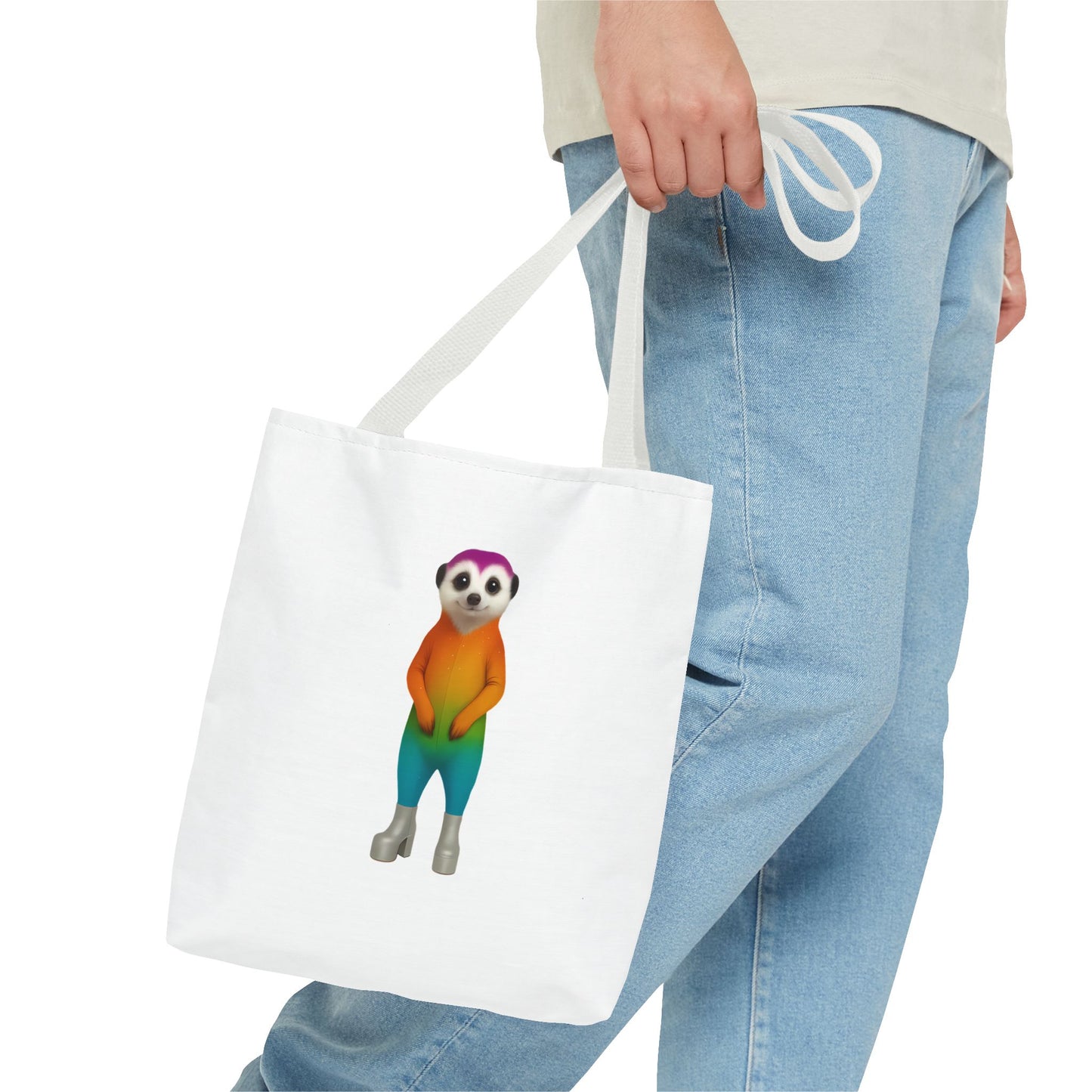 OG Rainbow Meerkat Tote Bag