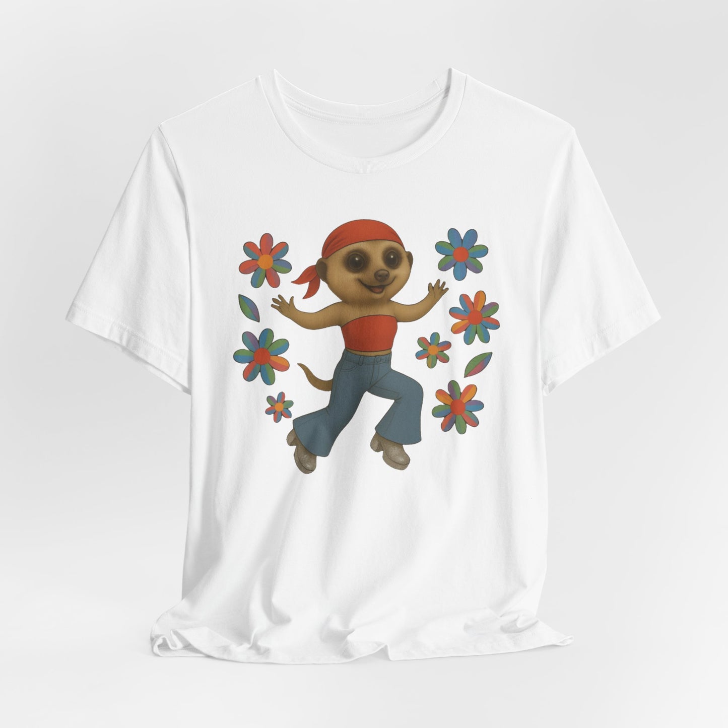 Retro Bell Bottom Meerkat | Maximum Good Vibes