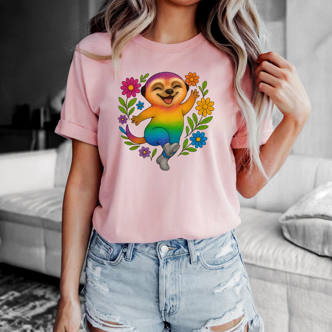 Rainbow Meerkat | Dance Through Life in Color