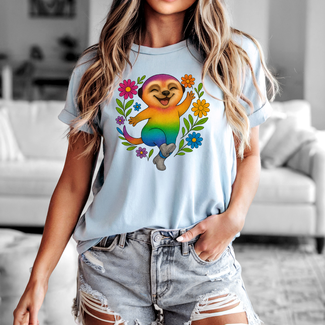 Rainbow Meerkat | Dance Through Life in Color