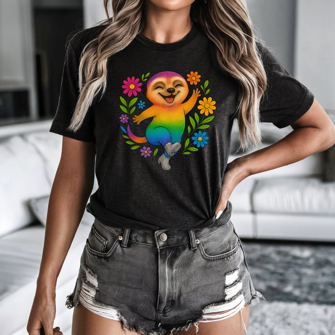 Rainbow Meerkat | Dance Through Life in Color